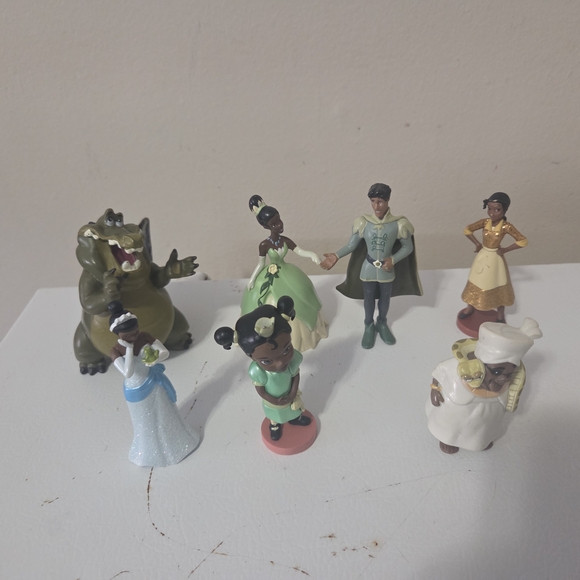 Disney Other - Disney Princess And The Frog Figurine Set Of 7